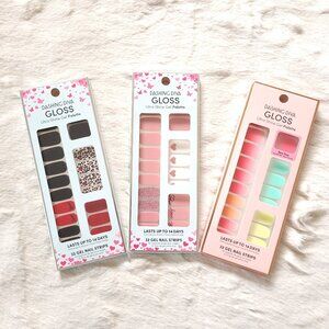 Bundle-3 packs of Dashing Diva GLOSS Ultra Shine Palette Gel Strips